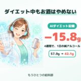 ダイエット中もお酒はやめられない。飲みながらAIと減らした4週間