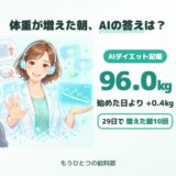 ダイエットで体重が増えた日、AIコーチは何と言ったか