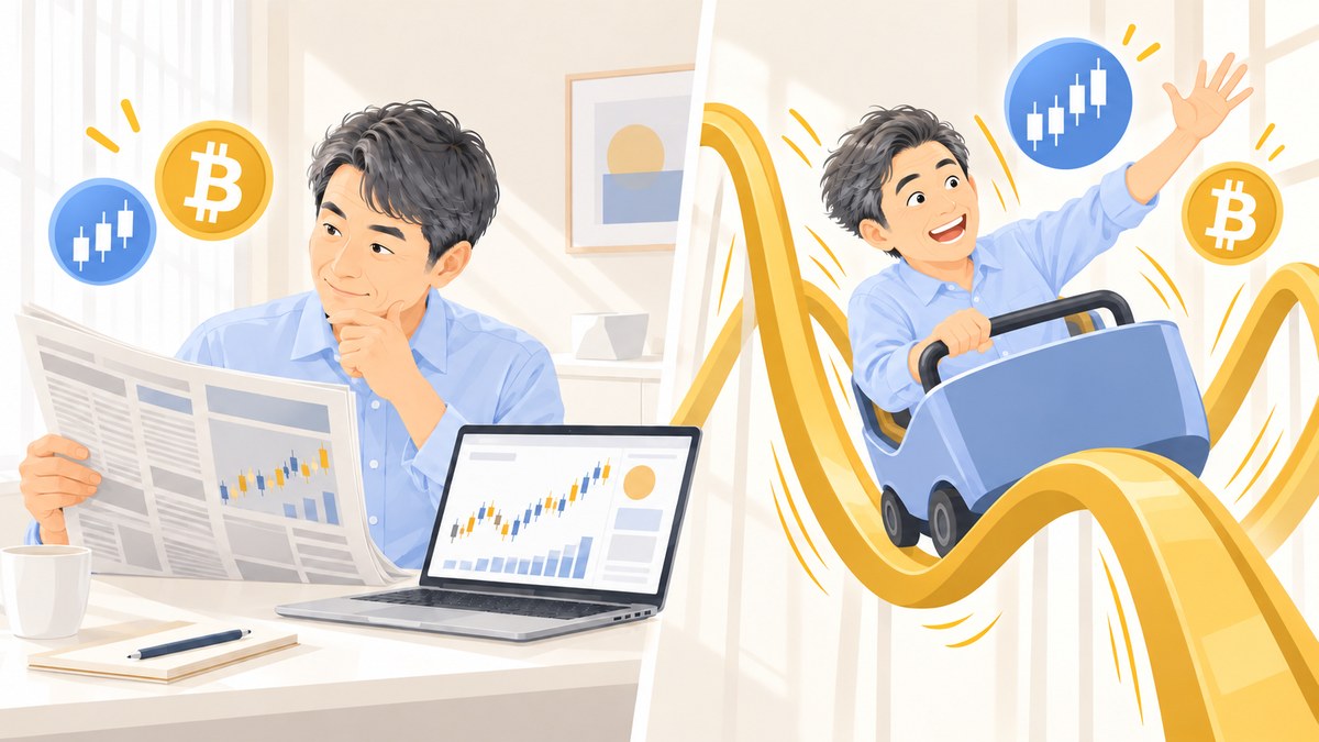 仮想通貨と株のメリット・デメリット 株は考える投資、仮想通貨は耐える投資