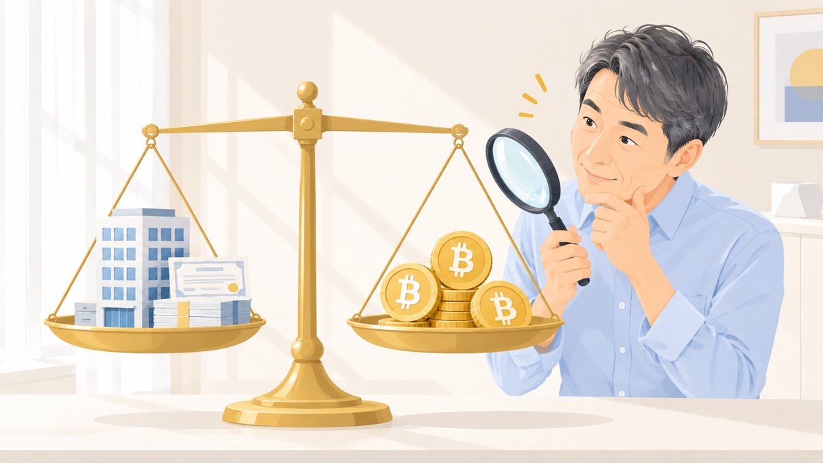 仮想通貨と株の違い 天秤で見比べる57歳