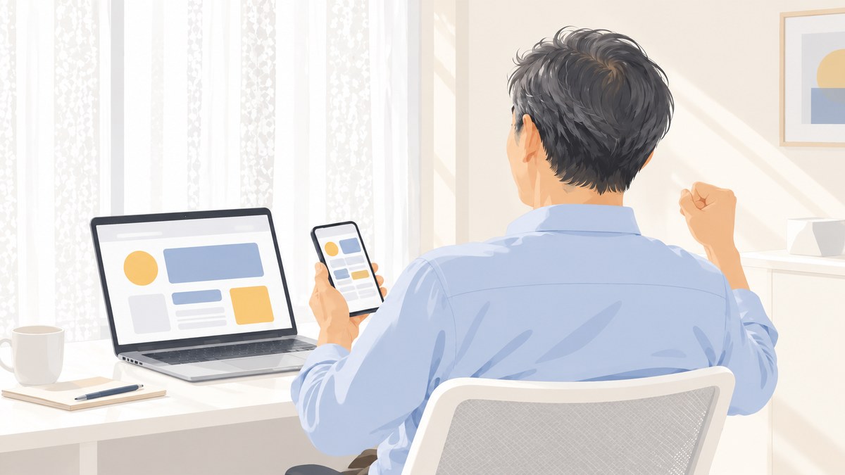 メタマスクにログインできなくなった57歳がPCとスマホで復元できてほっとする様子